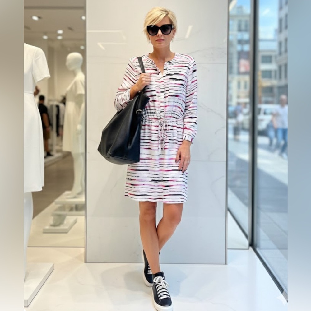 Apt. 9 Multicolor Striped Long Sleeve Dress